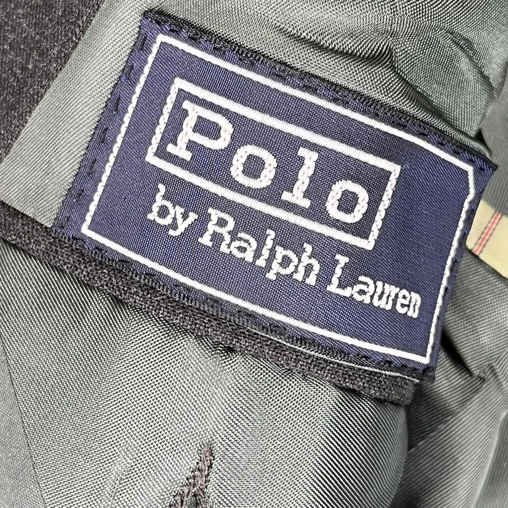 Vintage Polo Ralph Lauren Blazer Mens‎ 42R Two Button Notch Lapel Made in USA